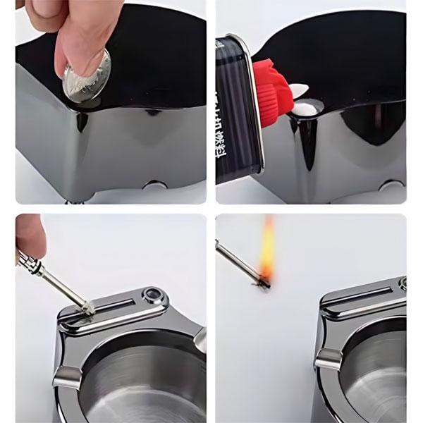 Попільничка з вічним сірником ретро дизайн з вогнем (id_3352) - фото 3 Попільничка з вічним сірником ретро дизайн з вогнем (id_3352) - фото 3