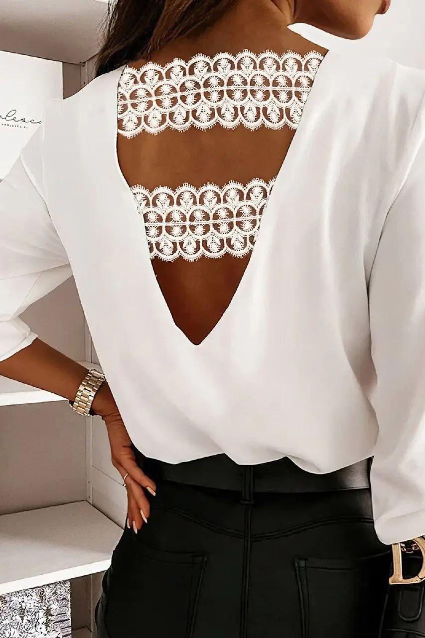 Блузка жіноча р. 40 Білий (169051) - фото 3