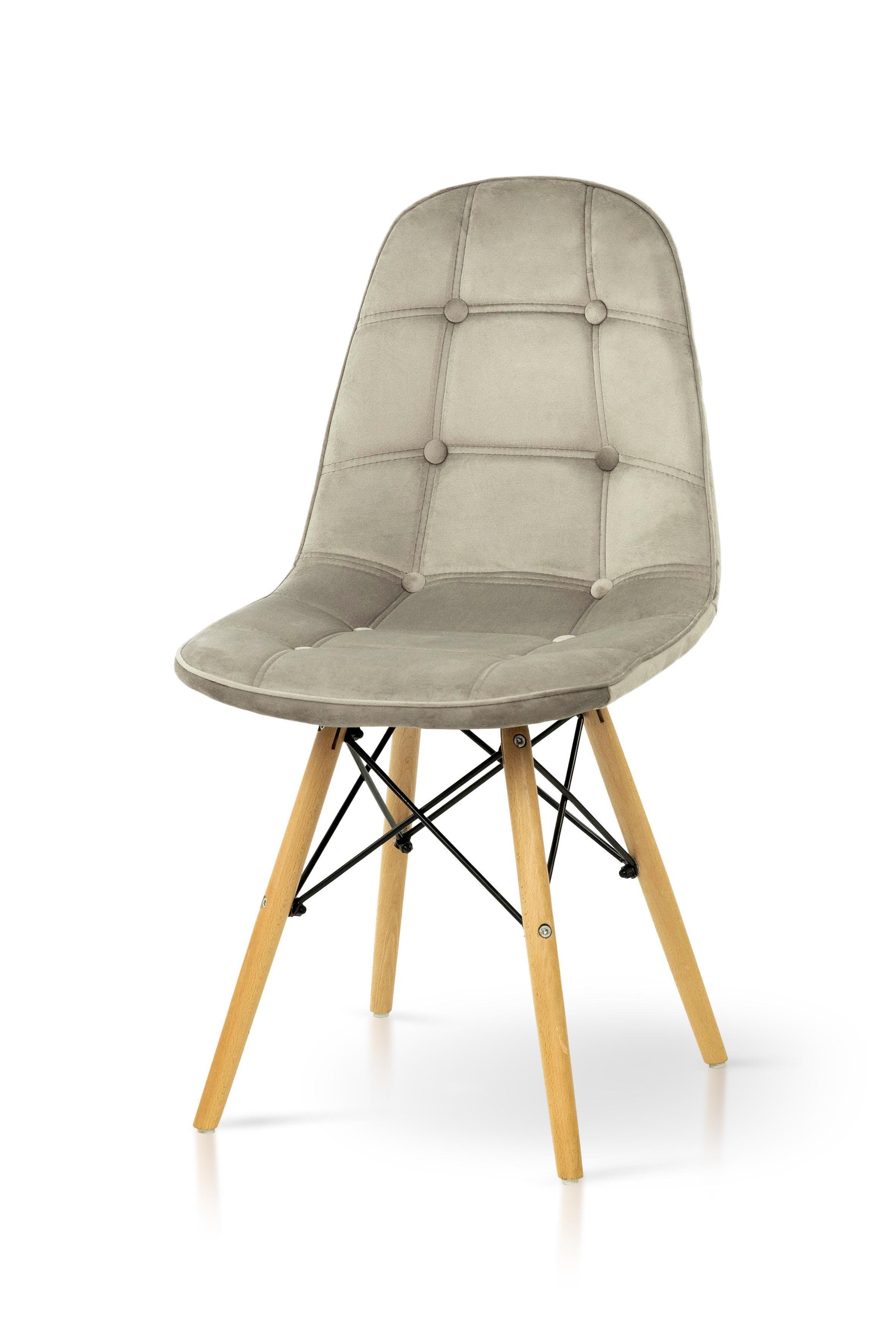 Стілець для кухні та вітальні Джастін Justin велюр 460х840х500 мм Пісочний (GAА0056078) - фото 1 Стілець для кухні та вітальні Джастін Justin велюр 460х840х500 мм Пісочний (GAА0056078) - фото 1