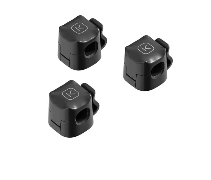 Клипса-фиксатор для кабеля самоклеящийся 3 шт. Черный (487638719) Клипса-фиксатор для кабеля самоклеящийся 3 шт. Черный (487638719)