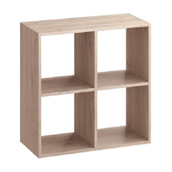 Стелаж настенно-половой модульный MEBLIBUD KUB 2x2 Дуб сонома
