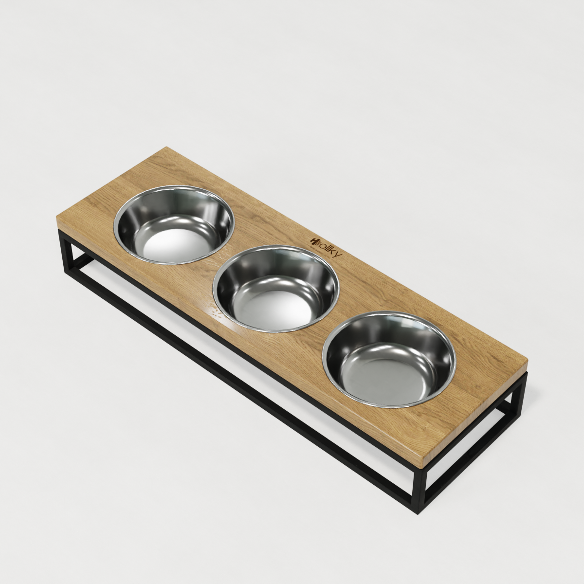 Миски на підставці для котів і маленьких собак Hollky Base Bar 3х0,45 л (Bar-54187-BLNT) - фото 4 Миски на підставці для котів і маленьких собак Hollky Base Bar 3х0,45 л (Bar-54187-BLNT) - фото 4