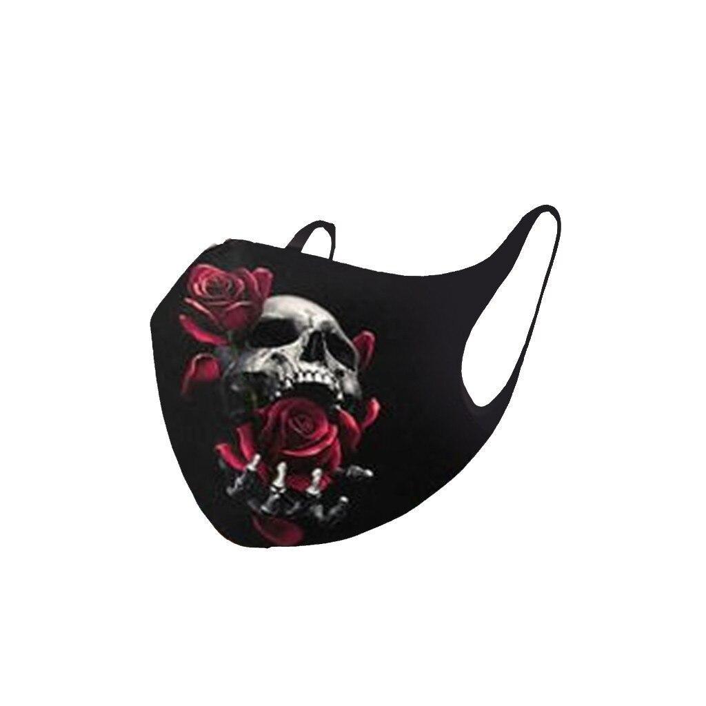 Маска для лица Череп Unisex Черный