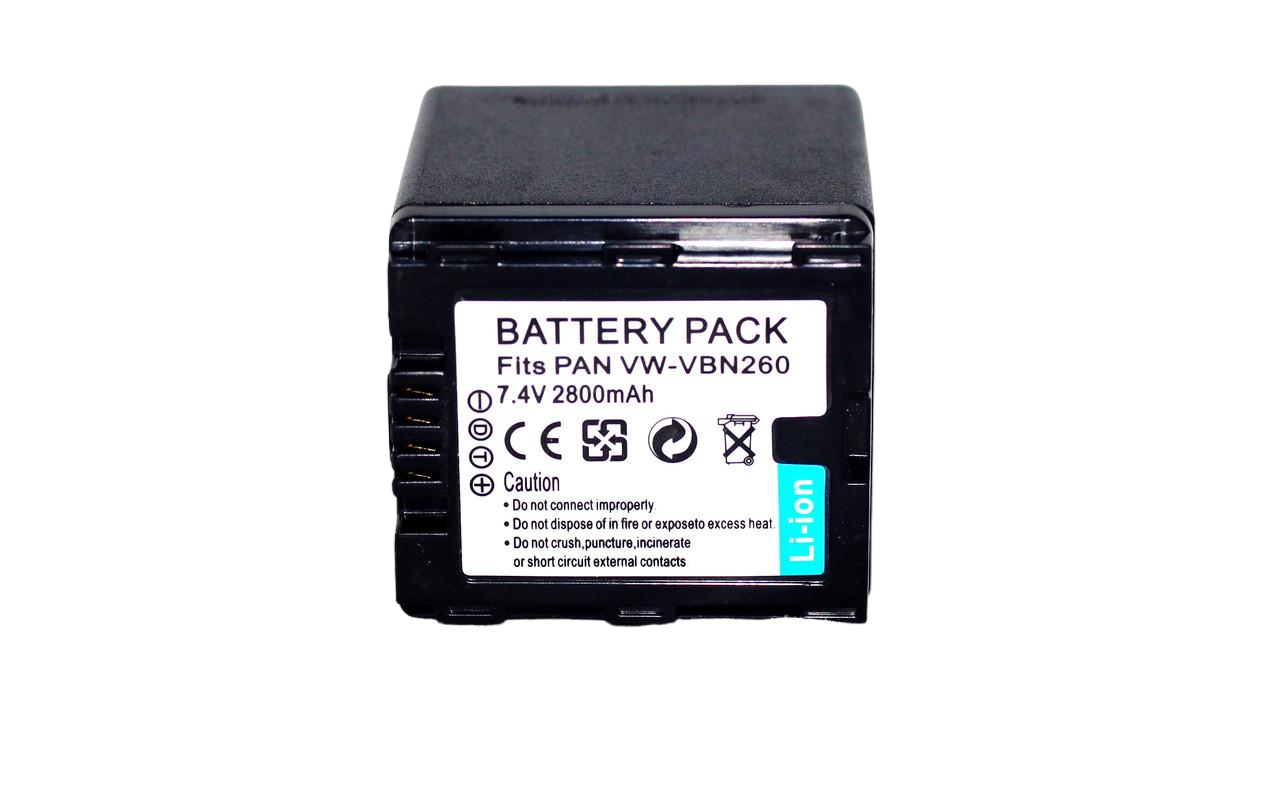 Акумулятор VW-VBN260 з VW-VBN130 аналог для камер Panasonic 2800 ma Акумулятор VW-VBN260 з VW-VBN130 аналог для камер Panasonic 2800 ma