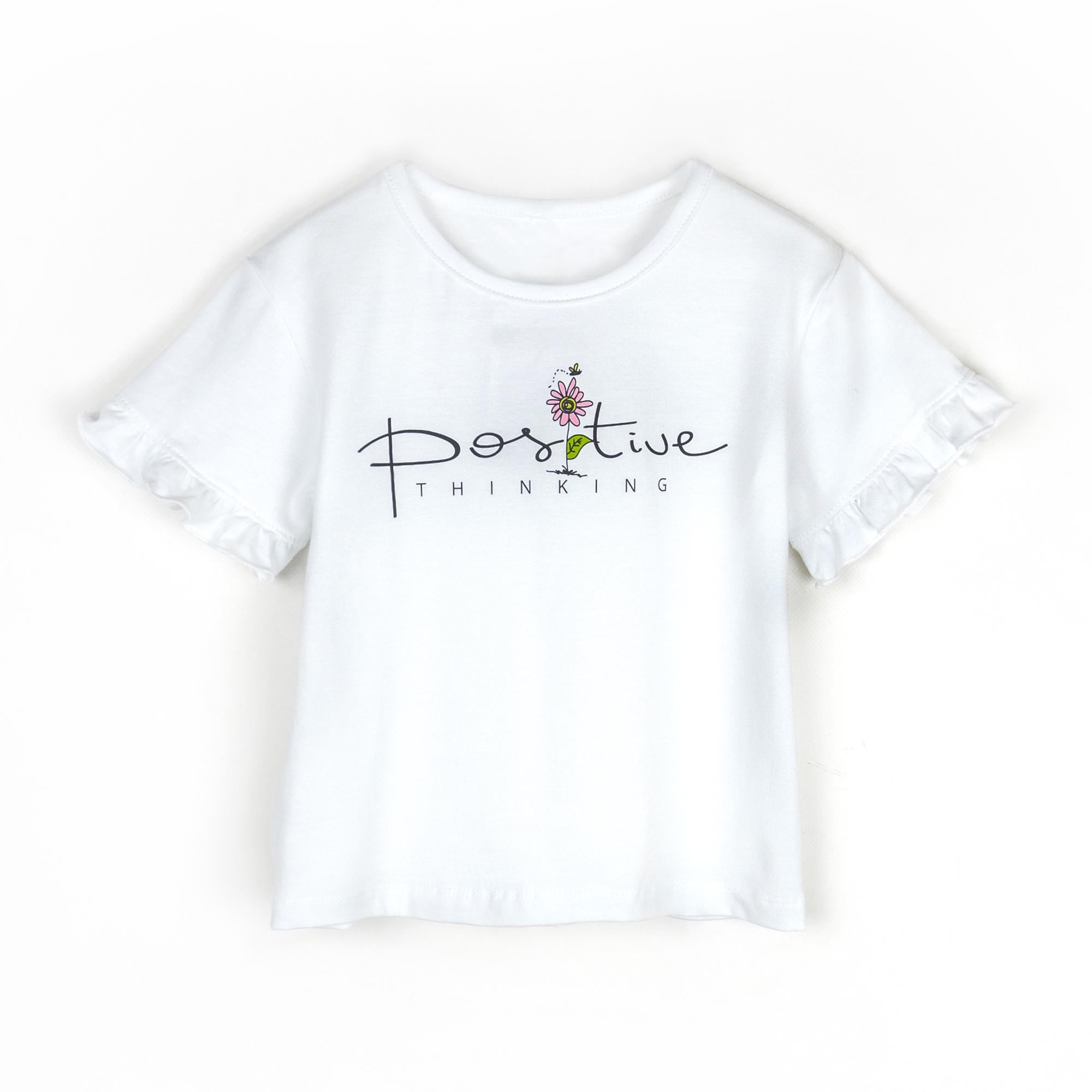 Футболка для девочки Dexter's Positive 152710 из кулира 134 см Белый (714011360)