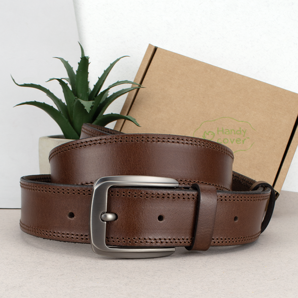 Ремень мужской кожаный PS-4072 180 см Коричневый (2128310550)