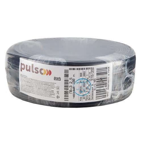 Провід гнучкий PULSO ПВ-3 2,5 кв. мм бухта 100 м Чорний (00000065484) Провід гнучкий PULSO ПВ-3 2,5 кв. мм бухта 100 м Чорний (00000065484)