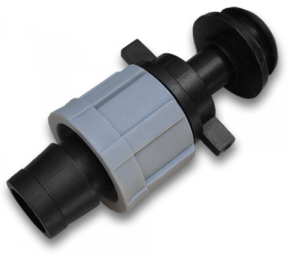 Старт-коннектор DSTA07-07L капельная лента/соединитель с прокладкой для трубки (798)