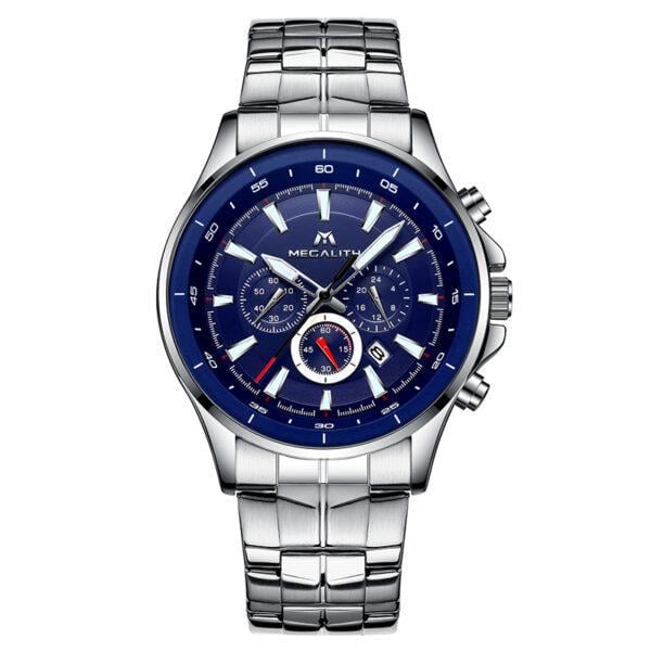 Мужские часы MegaLith 0073M/Stainless Steel Link Band (2595136847)