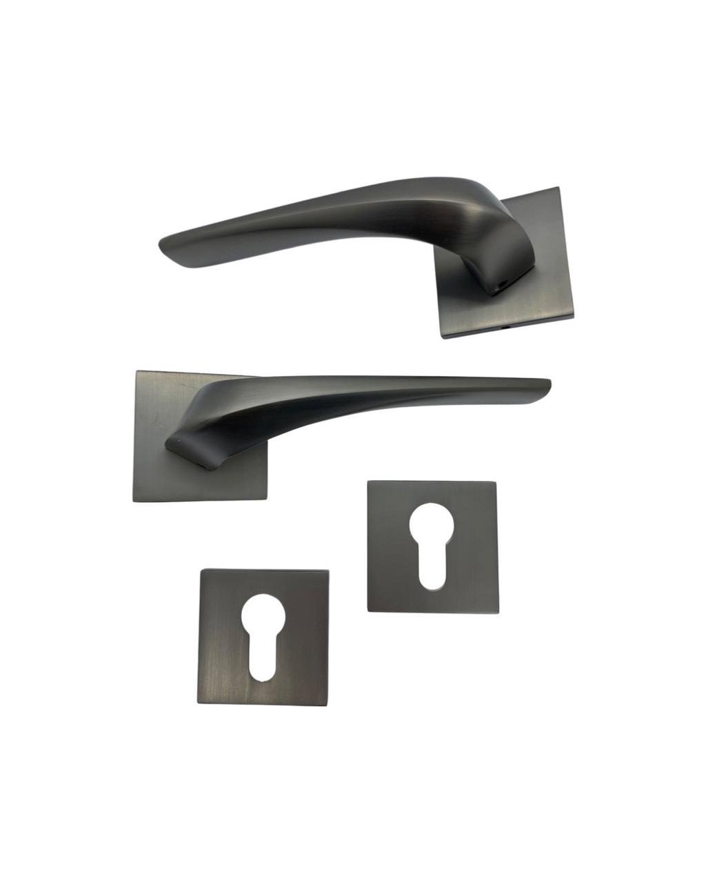 Ручки для дверей на розетах Vortex ASL-28 MSB під ключ