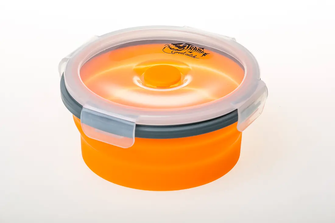 Контейнер складаний з кришкою-засувкою Tramp 550 мл Помаранчевий (UTRC-088-orange)