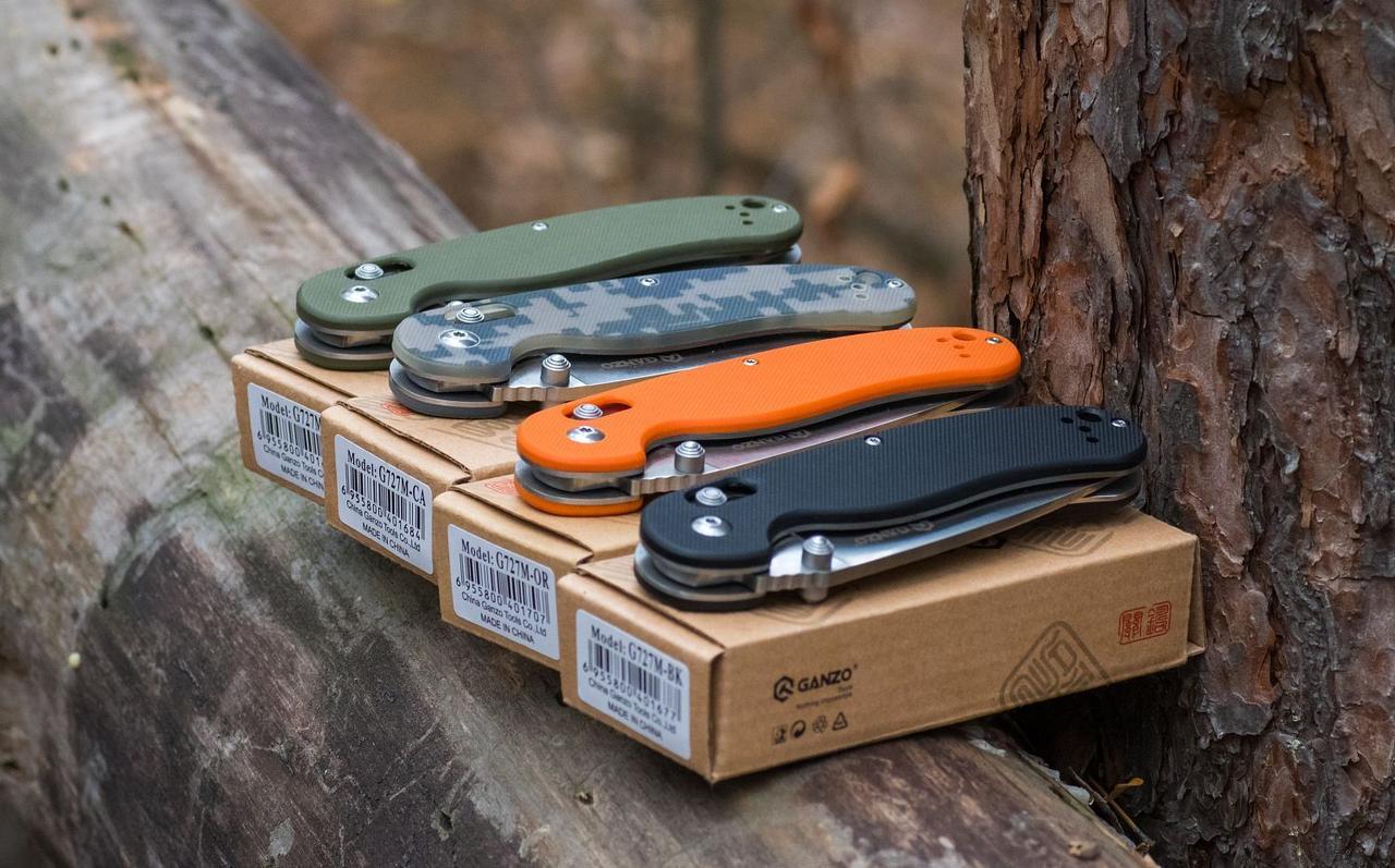 Нож складной туристический Ganzo G727M Камуфляж (A-015960) - фото 8 Нож складной туристический Ganzo G727M Камуфляж (A-015960) - фото 8
