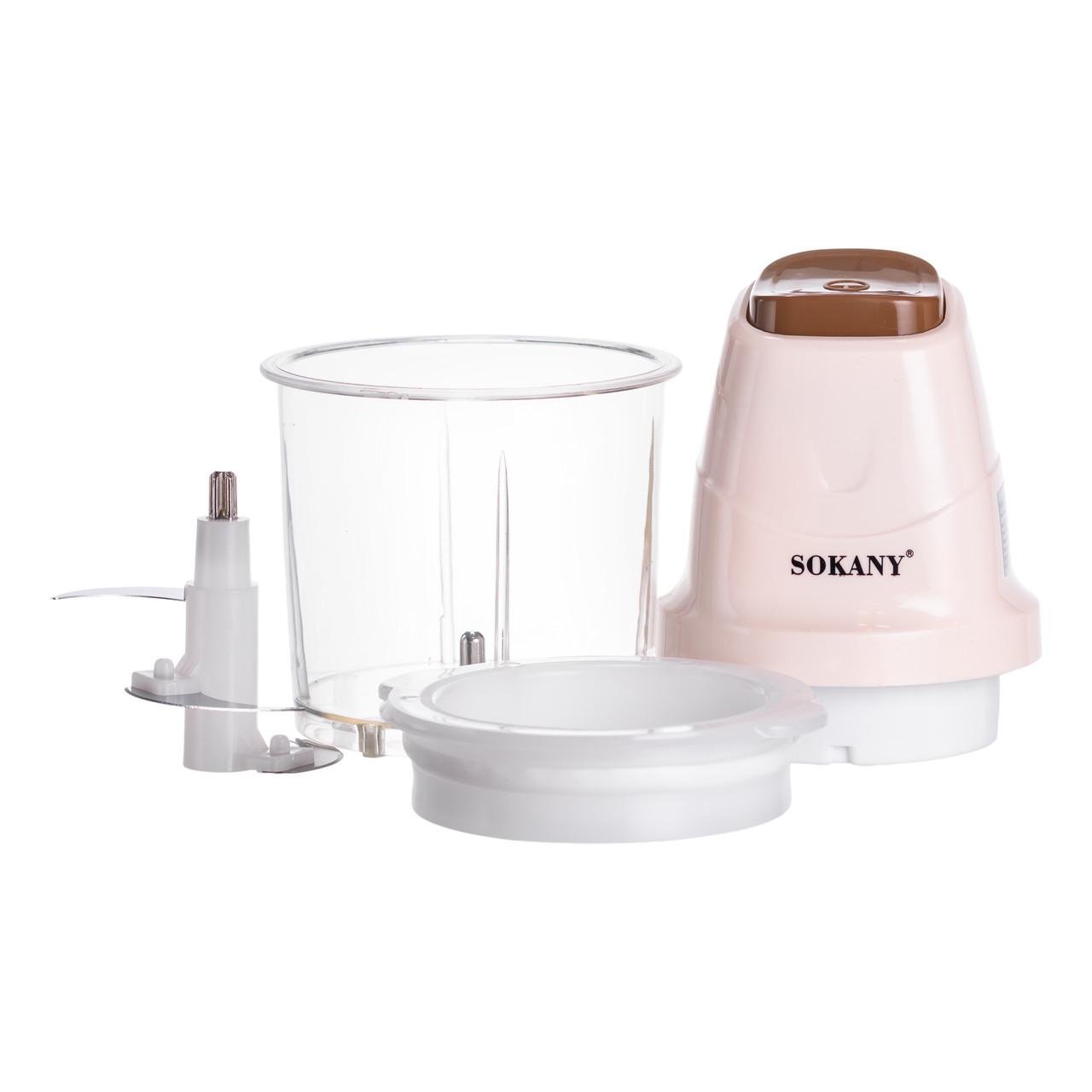 Чоппер-измельчитель Sokany SK-06009BE кухонный электрический 250 Вт с чашей на 0,7 л Бежевый (7347) Чоппер-измельчитель Sokany SK-06009BE кухонный электрический 250 Вт с чашей на 0,7 л Бежевый (7347)