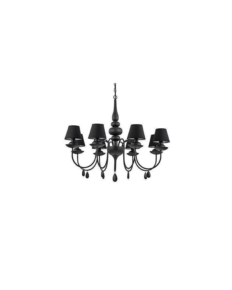 Люстра Ideal Lux Blanche Sp8 Nero (111896)