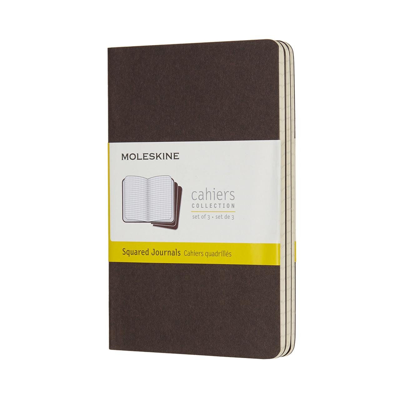 Блокнот Moleskine Cahier карманный 64 страницы в клетку коричневый 9х14 см (8055002855198)