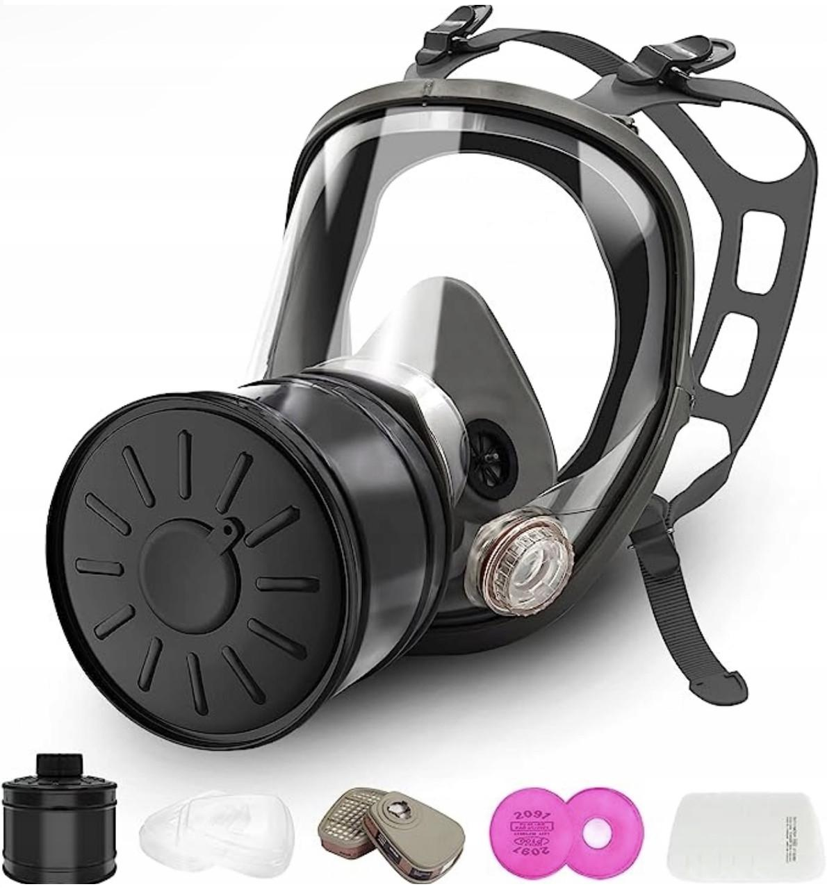 Маска-протигаз 6800 з фільтрами ABE1 + P3 + OV/SD/HC/CL/HF/HS (6800ANLG2CMPL2)