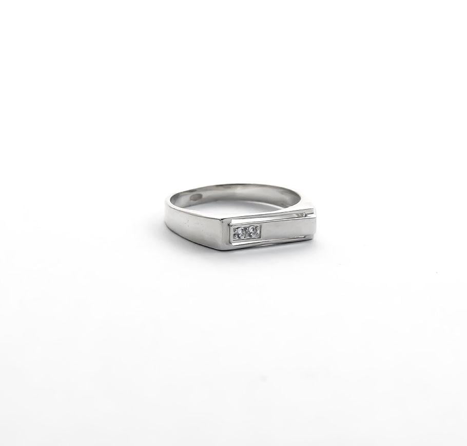 Кольцо печатка классическая Maxi Silver 8264 SE р. 18 (8826482)