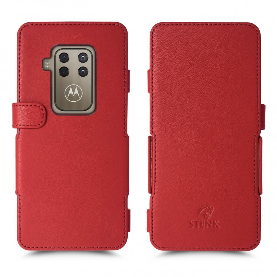 Чехол книжка Stenk Prime для Motorola One Zoom Красный (64686)