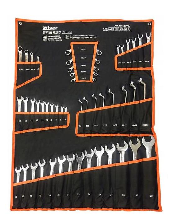 Набор ключей рожковых TORX 4747 47 шт. Silver (10987)