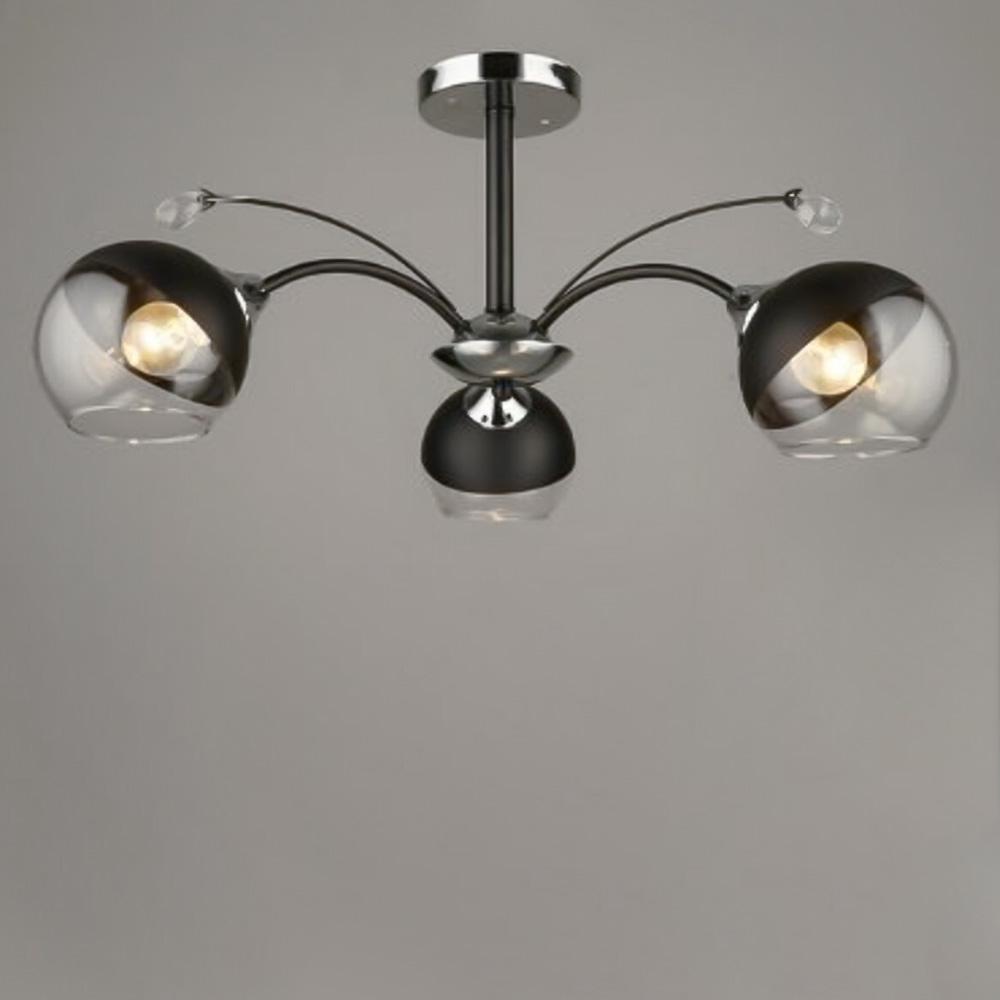 Люстра стельова Light House SRS-19221/3 Хром/Чорний