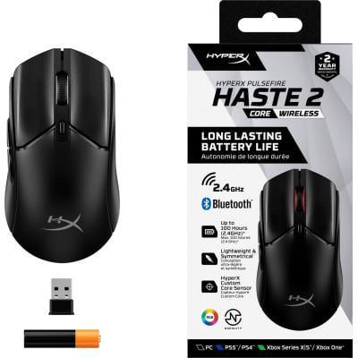 Компьютерная мышка HyperX Pulsefire Haste 2 Core Wireless Black (8R2E6AA) - фото 4