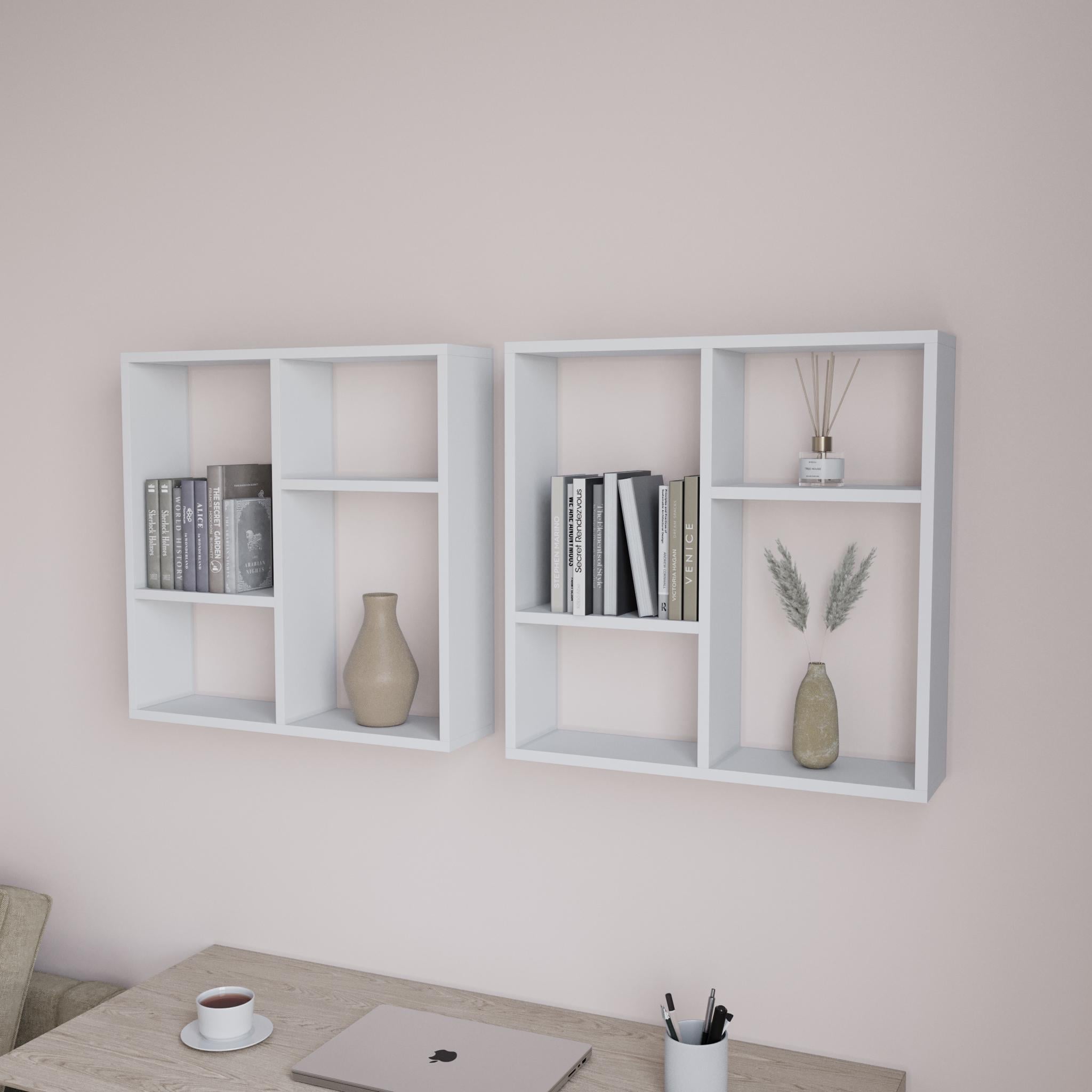 Полочка навесная 60х15х60 см 2 шт. Белый