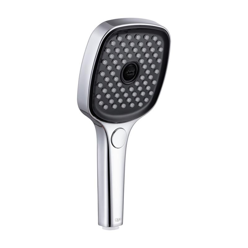 Душевая лейка Q-tap Rucni QTRUCA120N3KCB с кнопкой 120 мм Хром (77356)