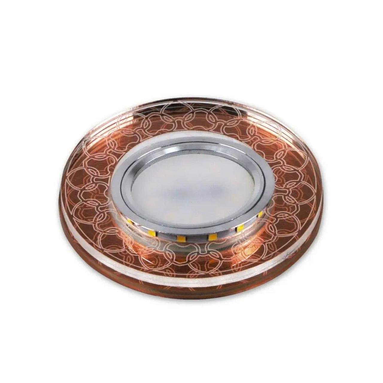 Точечный светильник Sirius врезной под лампу GU5.3 и LED-подсветкой (Л LR1932 T)