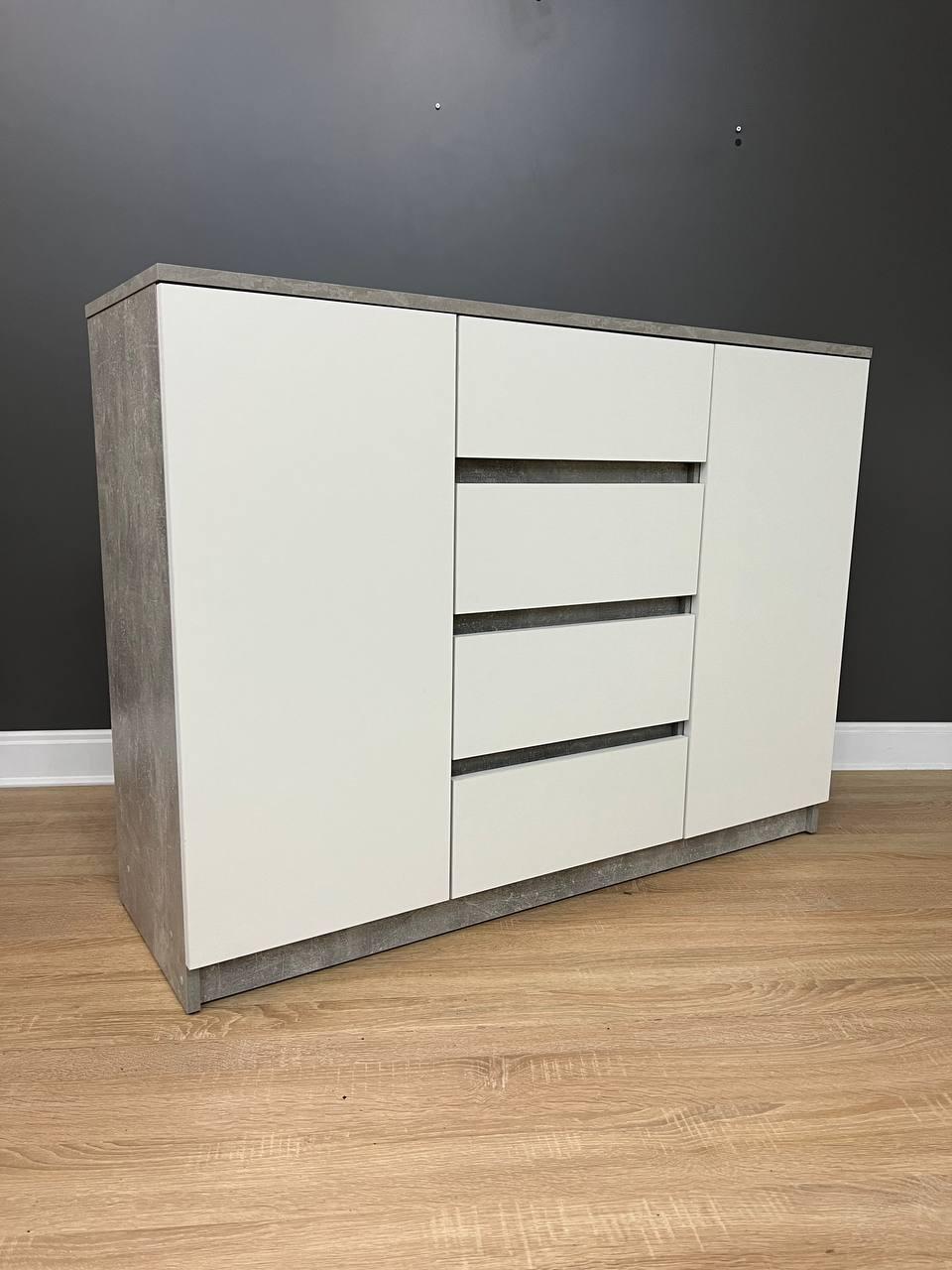 Комод Avrora 1154х370х850 мм Бетон/Белый - фото 2