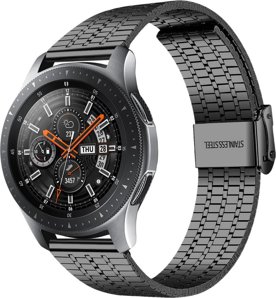 Браслет металлический Counic для Galaxy Watch 46 мм Black (34109-2B)