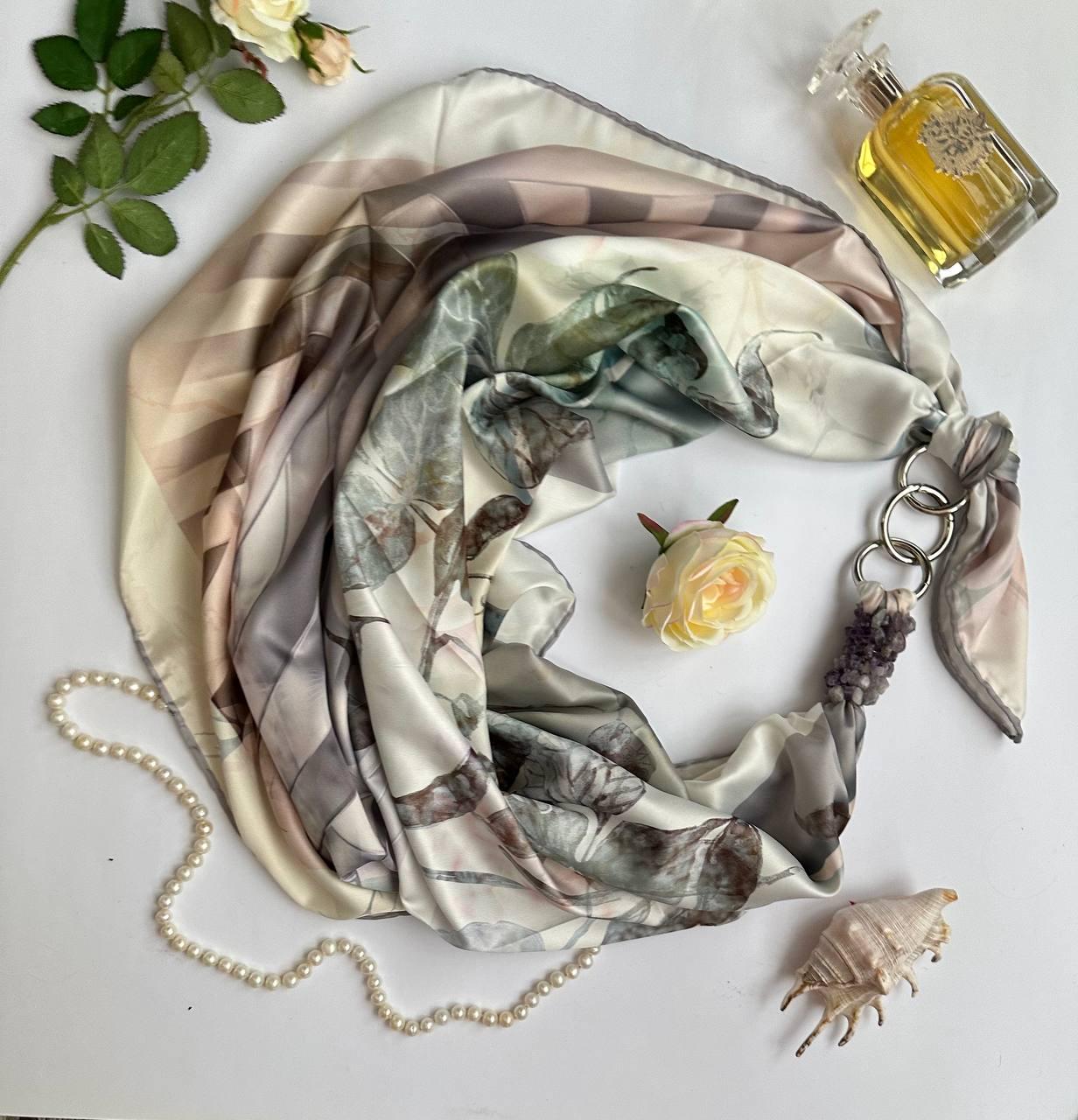 Платок шелковый My Scarf "Ванильное небо" 90х90 см (11439105) Платок шелковый My Scarf "Ванильное небо" 90х90 см (11439105)