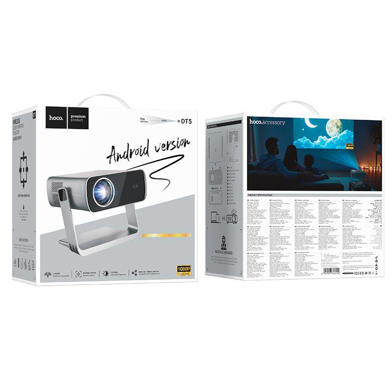 Проектор Hoco DT5 Smart Electric Focus Projector 1080P Android version Black - фото 9 Проектор Hoco DT5 Smart Electric Focus Projector 1080P Android version Black - фото 9