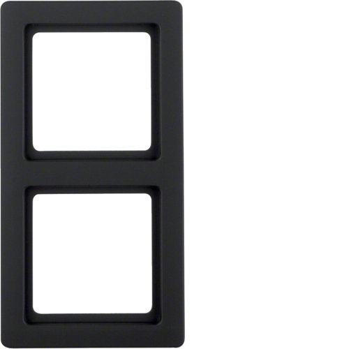 Рамка Berker Q.1 двухместная Антрацитовый (10126086)