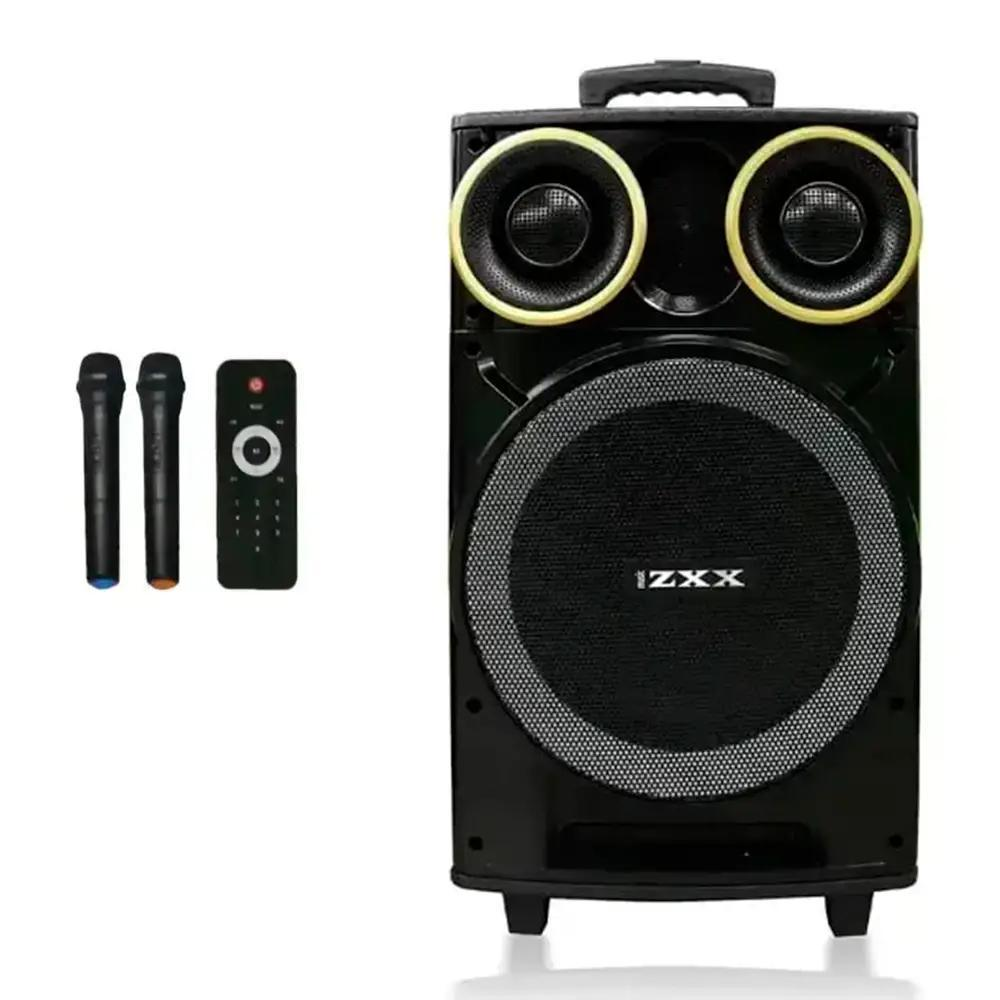 Портативная колонка ZXX 9191 с двумя микрофонами 60 Вт TWS/FM/USB/TF/SD/BT/REC/LED Черный