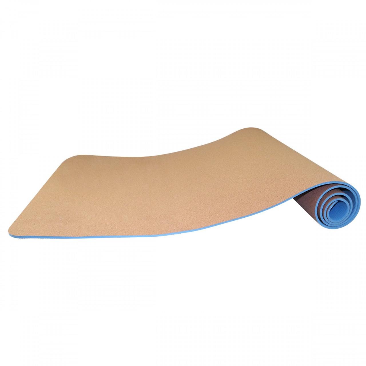 Коврик для йоги и фитнеса SportVida SV-HK0318 TPE+Cork 0,6 см