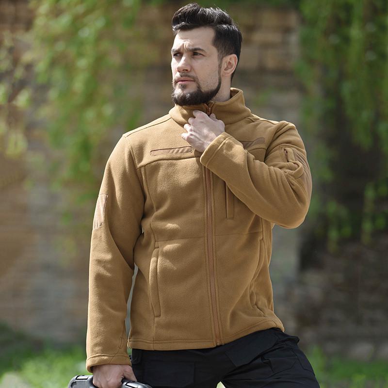 Кофта флісова чоловіча Han-Wild HW012 Sand Khaki 2XL - фото 5