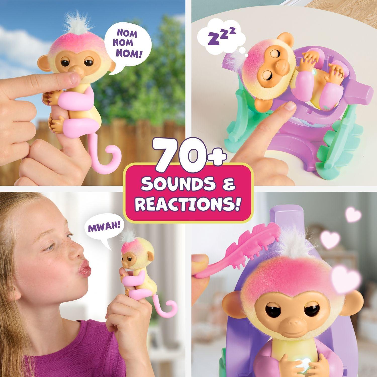 Обезьянка интерактивная Fingerlings 2023 Interactive Baby Monkey Nursery Playset (30357597) - фото 4 Обезьянка интерактивная Fingerlings 2023 Interactive Baby Monkey Nursery Playset (30357597) - фото 4