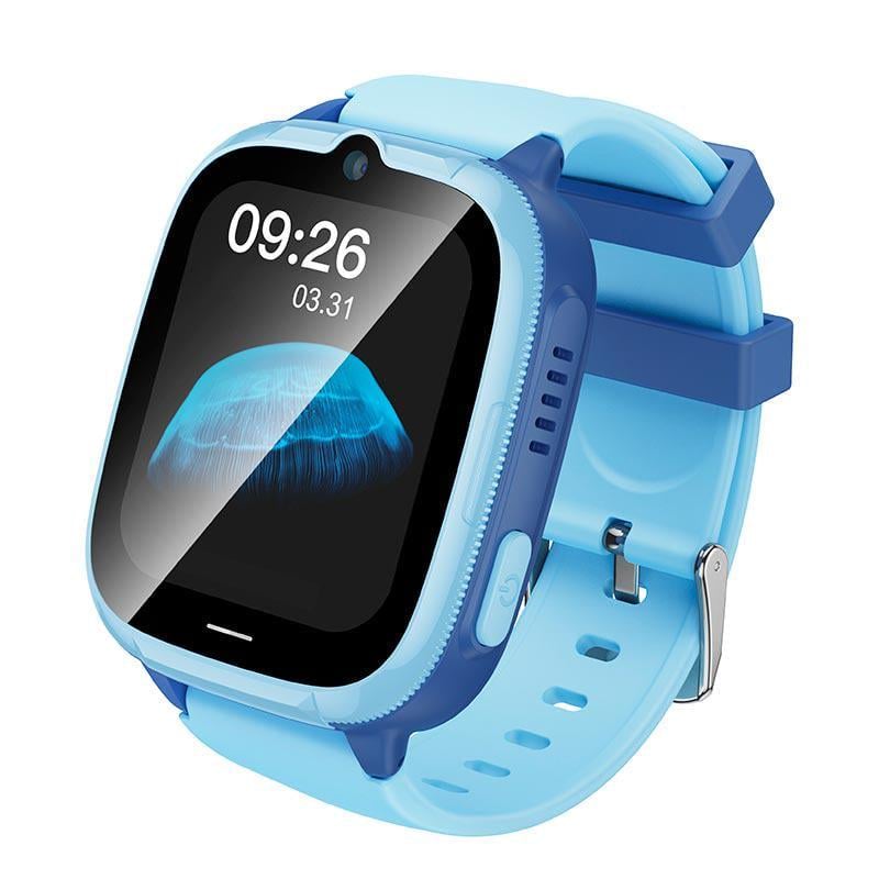Смарт-часы детские Hoco Y106 1,83" 4G Nano SIM аккумулятор 730 mAh защита IPX7 Blue (17513)
