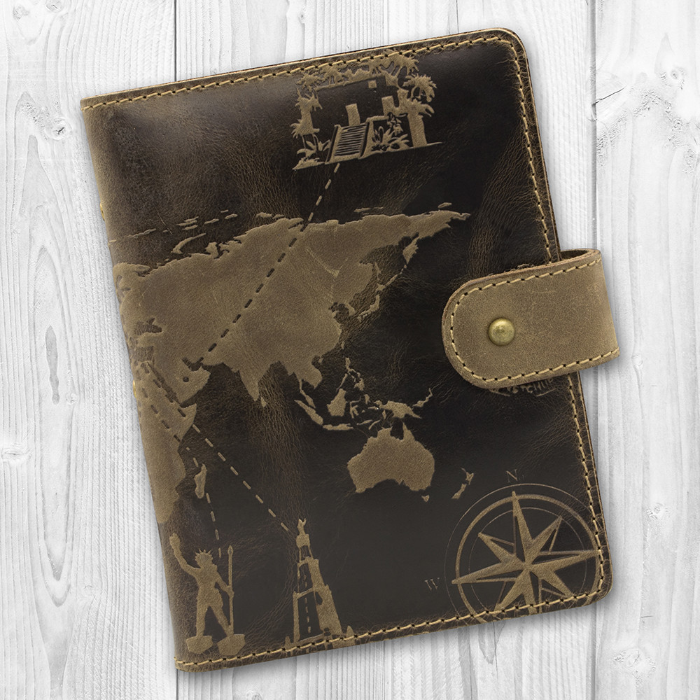 Картхолдер коллекция 7 wonders of the world на кобурном винте Оливковый (CH-06-S19-1020-T002)