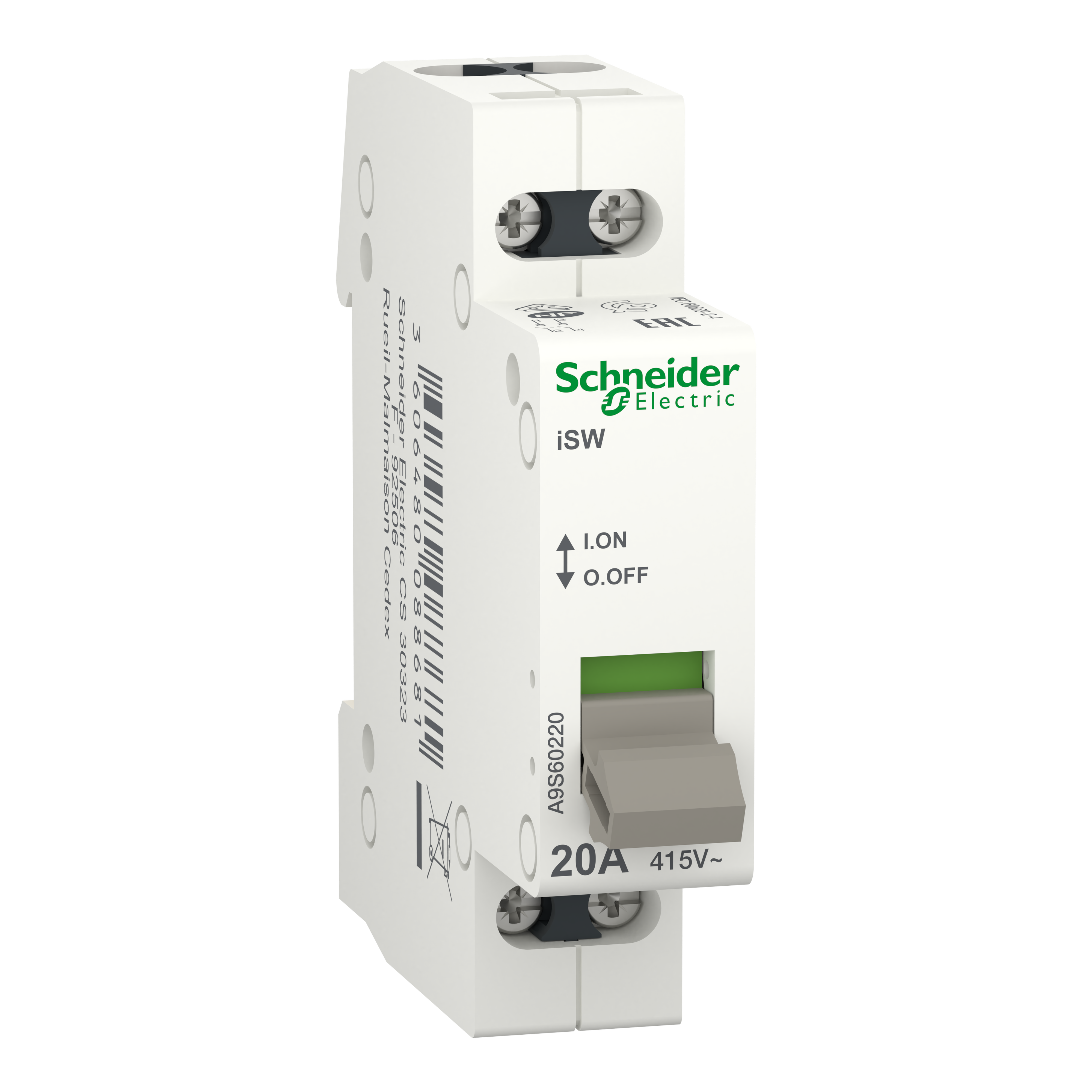 Выключатель нагрузки Schneider Electric Acti9 iSW 2P 20A (A9S60220)