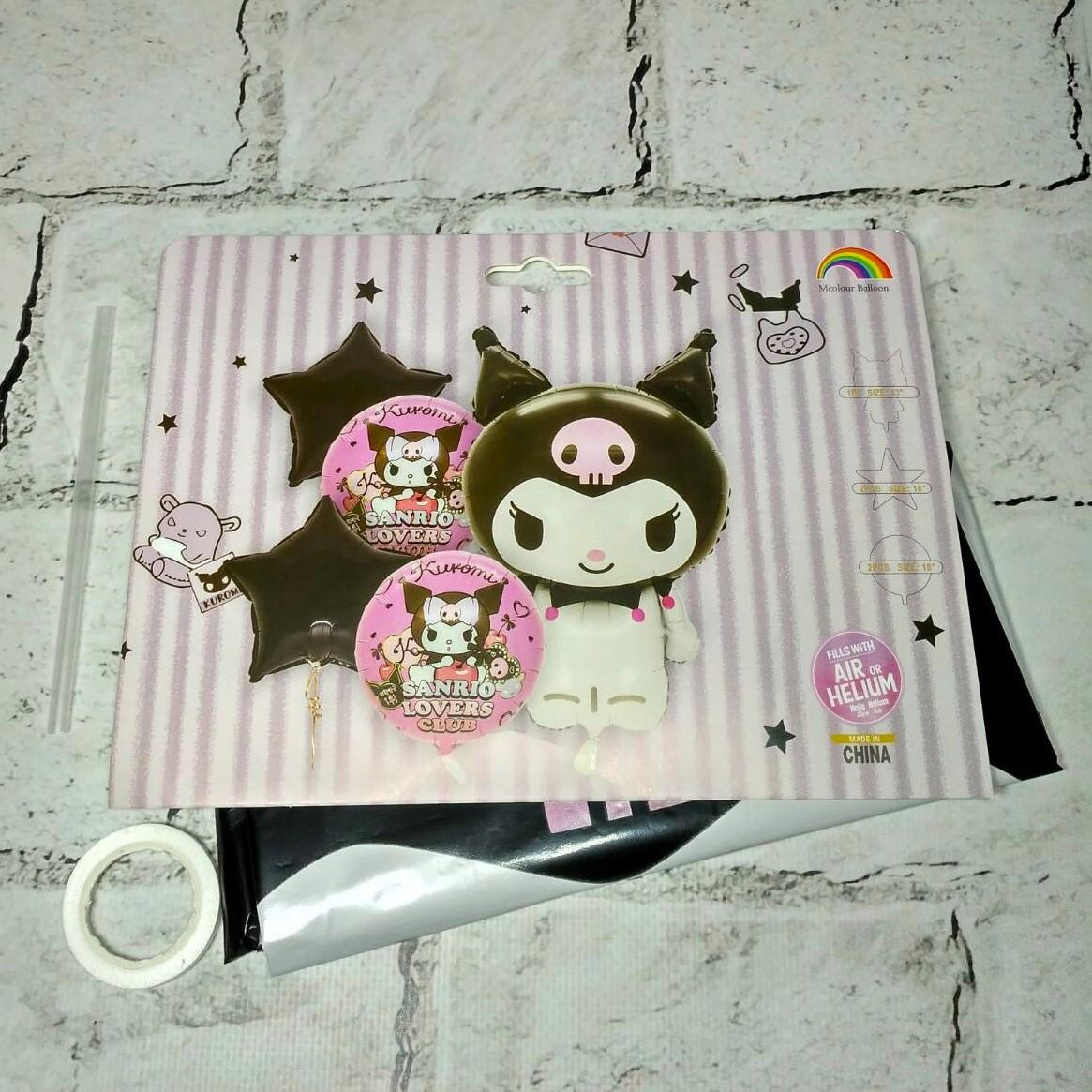 Повітряні кульки фольговані набір Куромі 5 шт. (TX-295)