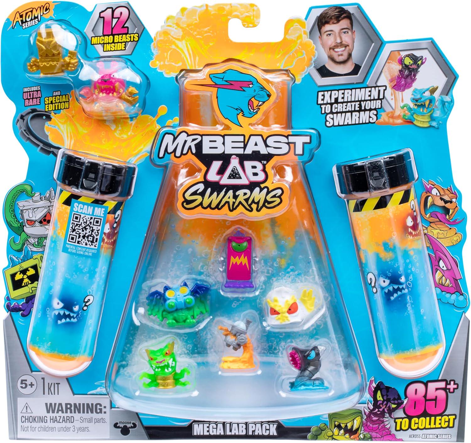 Набор детских игровых фигурок MrBeast Lab Swarms Series 2 Atomic Series 12 Pack Crab Cat (31107374)