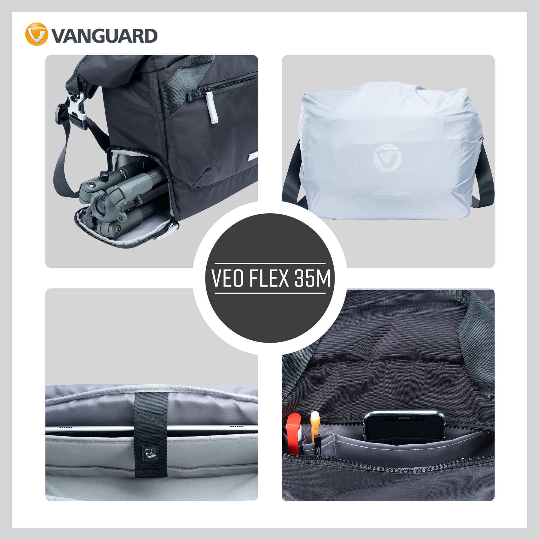 Сумка Vanguard VEO Flex 35M Black (1084) - фото 10 Сумка Vanguard VEO Flex 35M Black (1084) - фото 10