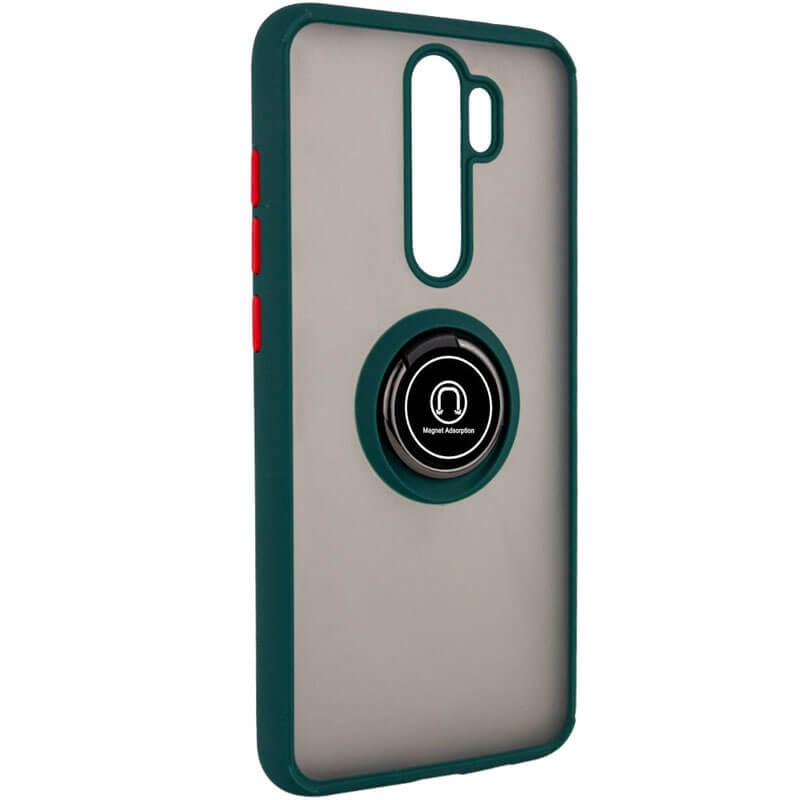 TPU+PC чехол Deen ColorEdgingRing for Magnet для Xiaomi Redmi Note 8 Pro Зеленый