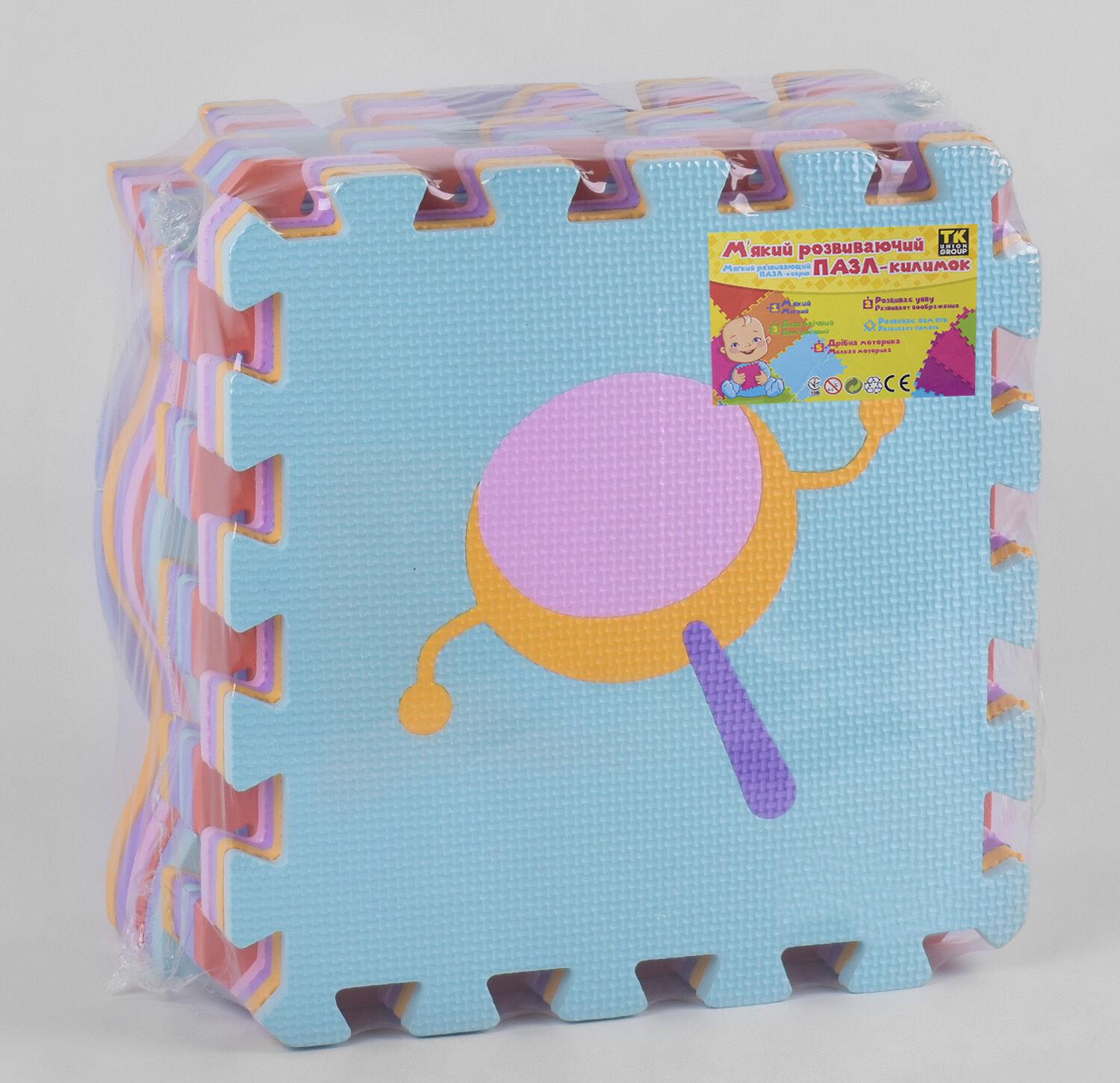 Розвиваючий килимок-пазл TK Group ТК-54412/15 масажний в упаковці 16 ел. (25111509)