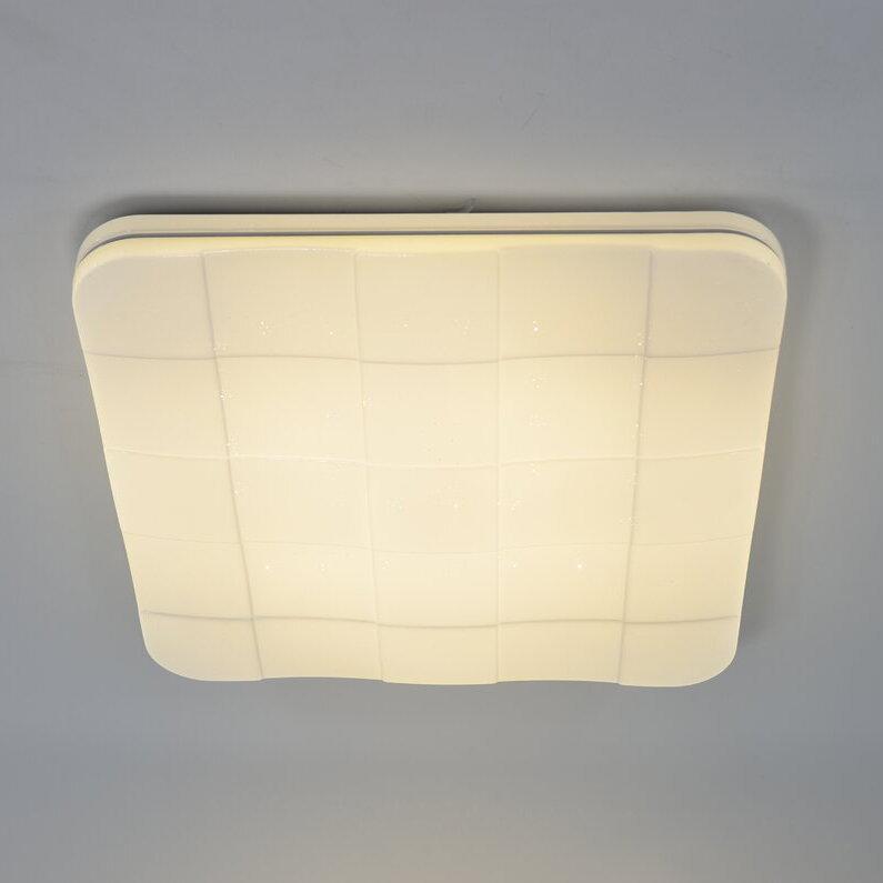 Люстра светодиодная Sirius квадратной формы 96W 3000-6500К с RGB Белый (GLX-20304-450*450 96W RGB)