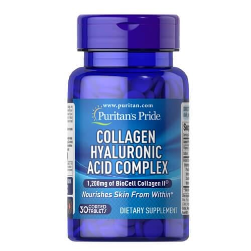 Коллаген Puritan's Pride Collagen Hyaluronic Acid Complex 30 Coated Tablets (26205)