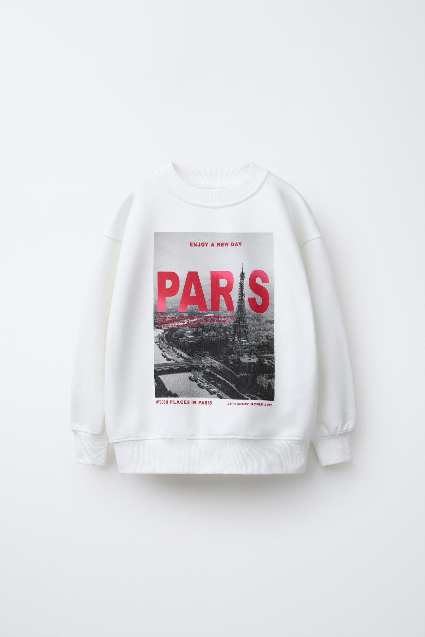 Світшот для дівчинки Zara 158 см Білий (9006653712)