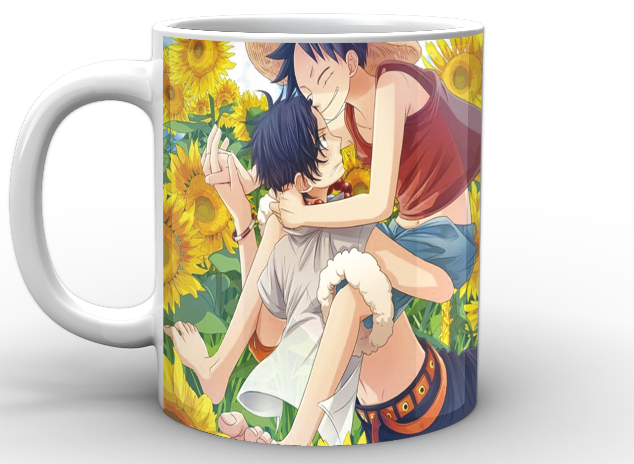 Чашка GeekLand One Piece на фоне подсолнухов 330 мл (OP.02.005)