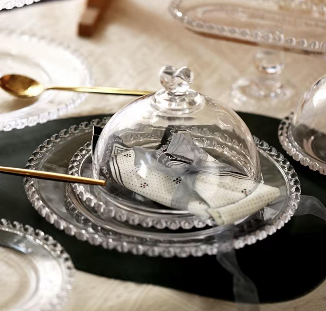 Блюдо стеклянное с крышкой Сердце любви 19 см (40166) - фото 7